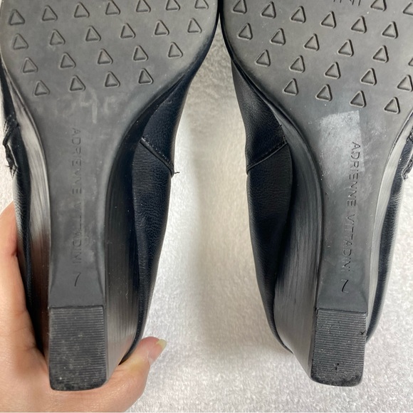 Adrienne Vittadini Midge Shoes booties Size 7 Black Side zipper 2 inch heal - Picture 14 of 16